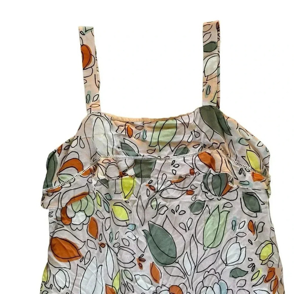 Slate & Willow Floral Peasant Maxi Dress Sleeveless Straps Square neckline 6 RTR - Picture 6 of 12